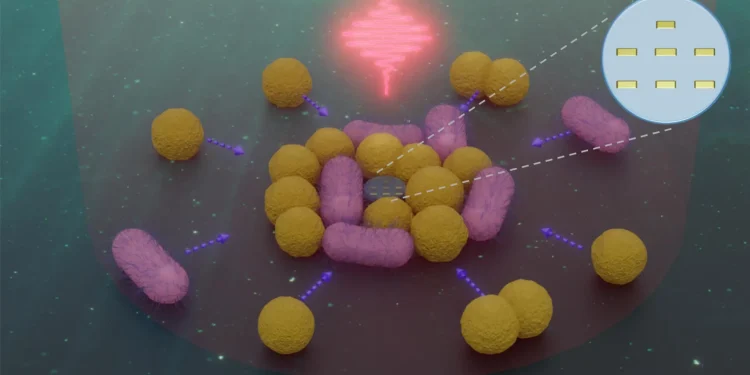 Nanoroboții acționați de lumină pot urmări și aduna bacterii